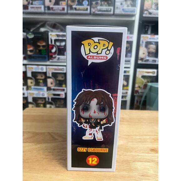 2 Ozzy Osbourne Funko Pop Albums Diary Madman FLOCKED (FUZZY) Bark Moon #12 #60 - Picture 3 of 11